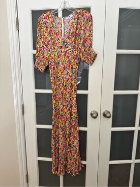 Rixo Multicolor Midi Dress